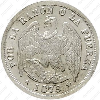½ десимо 1879-1894 [Чили] - Аверс