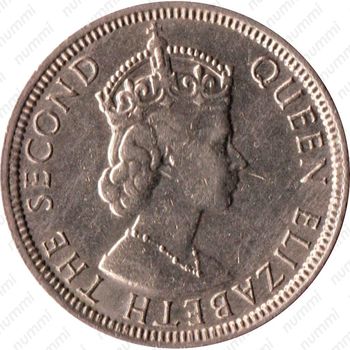 ¼ рупии 1960-1978 [Маврикий] - Аверс
