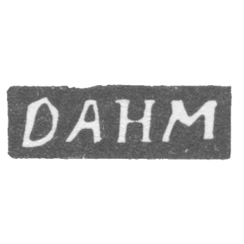 Клеймо мастера Дам И. - Вильно - инициалы "DANM" - 1791-1808 гг., фото 