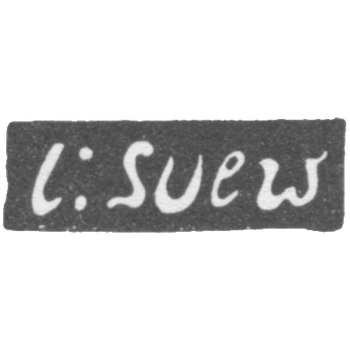 Клеймо мастера Зуев Иван Матвеев - Вологда - инициалы "J:SUEW" - 1816 гг., фото 