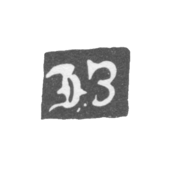 Клеймо мастера Зуев Иван Матвеев - Вологда - инициалы "ИЗ" - 1840-1844 гг., фото 