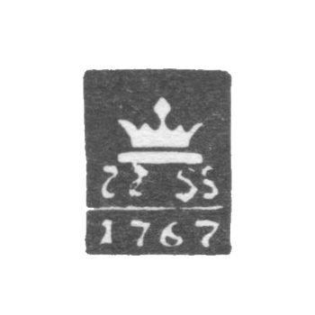 Городское клеймо Калинин (Тверь) 1767-1812 гг. "Корона на подставке", фото 