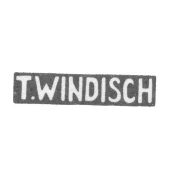Клеймо мастера Виндиш Т. - Вильно - инициалы "T.WINDISCH" - 1899-1908 гг., фото 