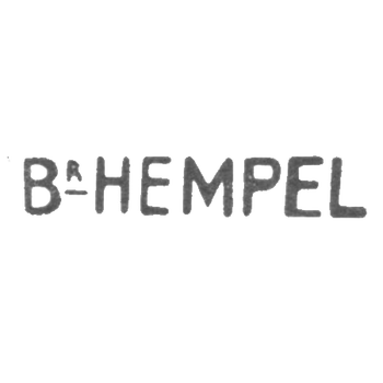 Клеймо братьев Хемпель - Киев - инициалы "B-HEMPEL" - 1899-1917 гг., фото 