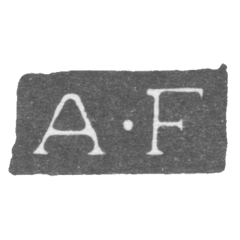 Клеймо мастера Форштедт Авраам (Forstedt Abraham) - Ленинград - инициалы "A-F", фото 