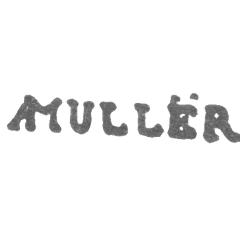 Клеймо мастера Мюллер Андреас - Ленинград - инициалы "AMULLER", фото 