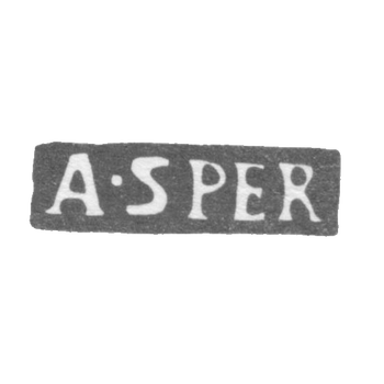 Клеймо мастера Шпер Адольф - Ленинград - инициалы "A-SPER", фото 