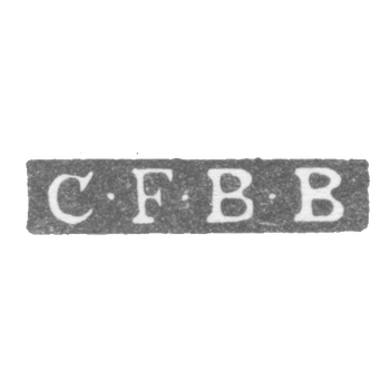 Клеймо мастера Бреденберг Карл Фредерик - Ленинград - инициалы "C-F-B-B", фото 