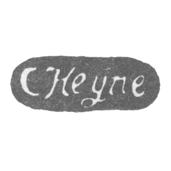 Клеймо мастера Гейне Карл - Ленинград - инициалы "C Heyne", фото 
