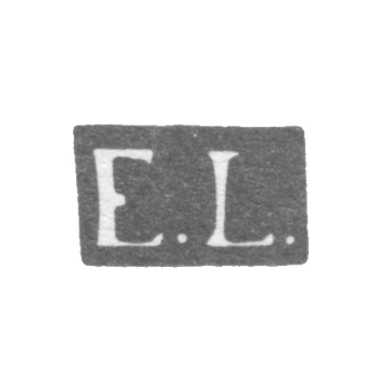 Клеймо мастера Линдберг Эрих - Ленинград - инициалы "E.L." - 1823-1841 гг., фото 