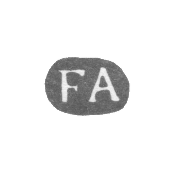 Клеймо мастера Аллениус Фабиан Фредерик - Ленинград - инициалы "FA", фото 