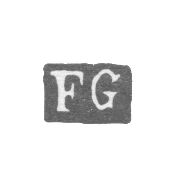 Клеймо неизвестного мастера Ленинграда - инициалы "FG" - 1834-1858 гг., фото 