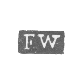 Клеймо мастера Веннерстрем Олоф Фредерик - Ленинград - инициалы "FW", фото 