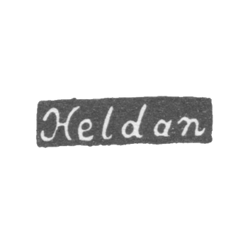 Клеймо мастера Хельдан Андерс - Ленинград - инициалы "Heldan", фото 