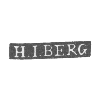 Клеймо мастера Берг Генрих Иоганн - Ленинград - инициалы "H.I.BERG" - 1795-1823 гг., фото 