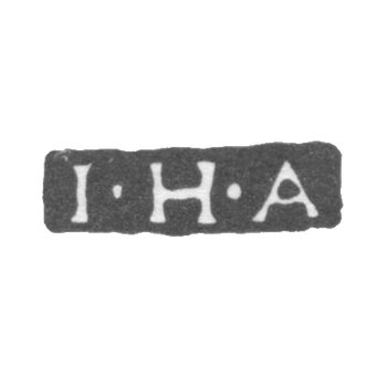 Клеймо мастера Арнд Иоганн Хеллвинг - Ленинград - инициалы "I-H-A", фото 