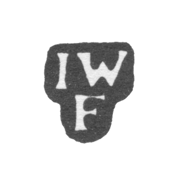 Клеймо мастера Фейербах Иоганн Вендель - Ленинград - инициалы "IWF", фото 