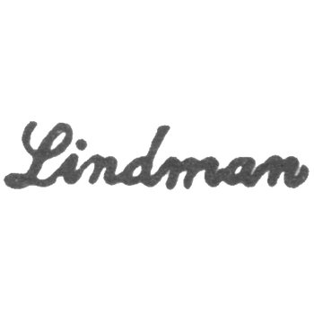 Клеймо мастера Линдман Свен Петер - Ленинград - инициалы "Lindman", фото 
