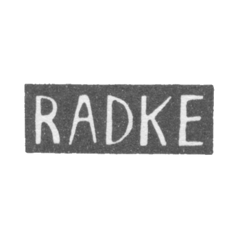 Клеймо мастера Радке - Минск - инициалы "RADKE" - 1892 г., фото 
