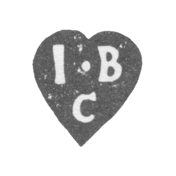 Клеймо неизвестного мастера Москвы - инициалы "I-B C" - 1763 г., фото 