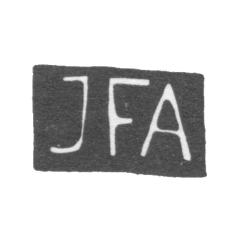 Клеймо мастера Андреев Иван Федоров - Москва - инициалы "JFA" - 1883-1896 гг., фото 