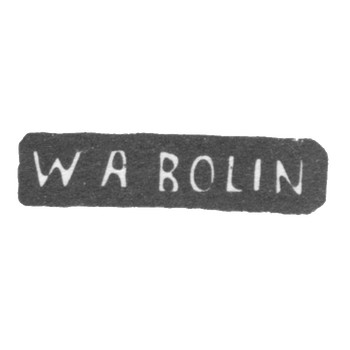 Клеймо мастера Болин В. А. - Москва - инициалы "WA BOLIN", фото 