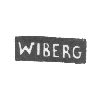 Клеймо мастера Виберг Яков - Москва - инициалы "WIBERG", фото 
