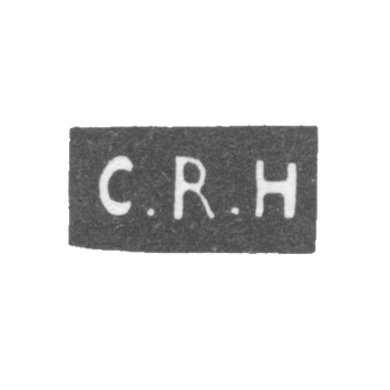 Клеймо неизвестного мастера Пскова - инициалы "C.R.H" - 1881 г., фото 