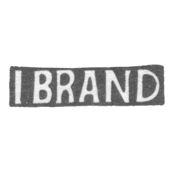 Клеймо мастера Брандт Якоб Андреас - Раквере - инициалы "I BRAND" - 1850 г., фото 