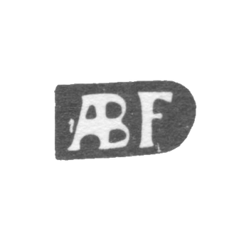 Клеймо мастера Брахфельд Андреас - Рига - инициалы "ABF", фото 