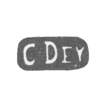 Клеймо мастера Дей Кристофер - Рига - инициалы "CDev" - 1729-1748 гг., фото 