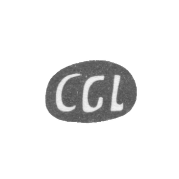 Клеймо мастера Крецнер Карл Густав - Рига - инициалы "CGL" - 1717-1741 гг., фото 