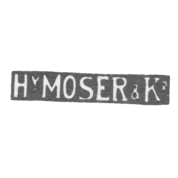 Клеймо мастера Мозер Х. - Рига - инициалы "H-MOSER&Ko" - начало 20 века, фото 