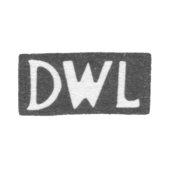 Клеймо мастера Лундберг Даниель Вильгельм - Таллин - инициалы "DWL" - 1756-1802 гг., фото 