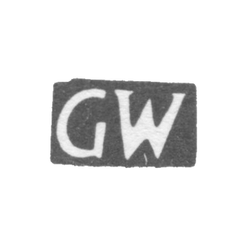 Клеймо мастера Вейс Густав - Таллин - инициалы "GW" - 1791-1818 гг., фото 