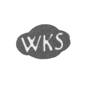 Клеймо мастера Клейнзорг Вильгельм - Таллин - инициалы "WKS" - 1714-1738 гг., фото 