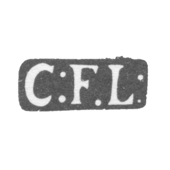Клеймо мастера Люттен Карл Фридрих - Тарту - инициалы "CFL" - 1818-1868 гг., фото 