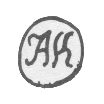 Клеймо мастера Колотошин Алексей Федоров - Ярославль - инициалы "АК" - 1842-1876 гг., фото 