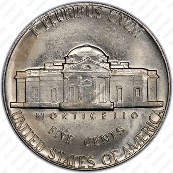 5 центов 1976, Томас Джефферсон - Реверс