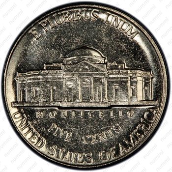 5 центов 1991, Томас Джефферсон - Реверс