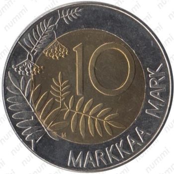 10 марок 1995, лебедь