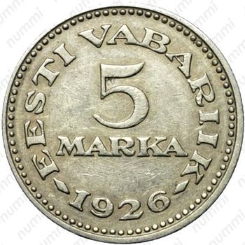5 marka 1926 - Реверс