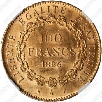 100 франков 1886