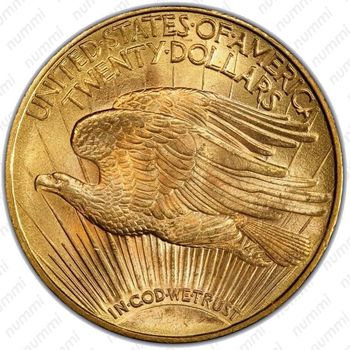 20 долларов 1908, двойной орёл