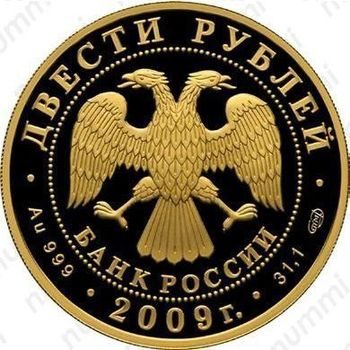 200 рублей 2009, сани