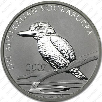 1 доллар 2007, кукабарра