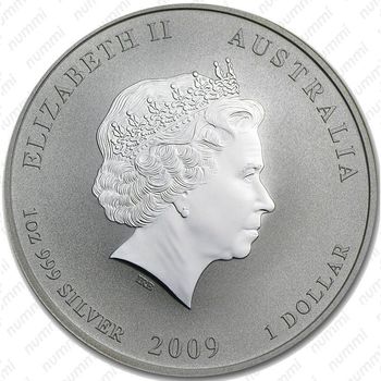 1 доллар 2009, год быка