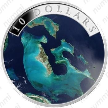 10 долларов 2014, вид из космоса
