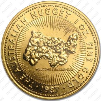 100 долларов 1987, золотой самородок