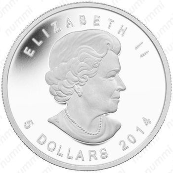 5 долларов 2014, белоголовый орлан